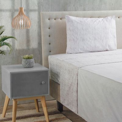 Sabanas  Microfibra  estampada 1. 5 plazas 3P -Nautica Home -Beige