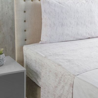 Imagen 2 del producto Sabanas Microfibra estampada 1. 5 plazas 3P -Nautica Home -Beige