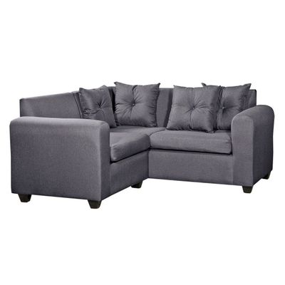 Imagen 2 del producto Seccional Esquinero Recife tela Gris oscuro 160x160x78