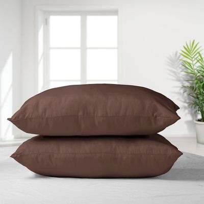 Set 2 almohadas premium Eco colores 50x70 chocolate