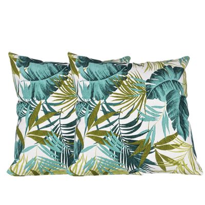 Set 2 cojines Lona Española Foret 50x50 VERDE