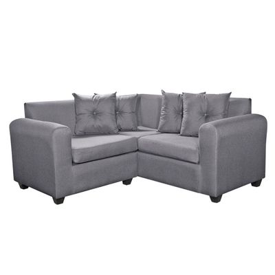 Seccional Esquinero Recife tela Gris 160x160x78