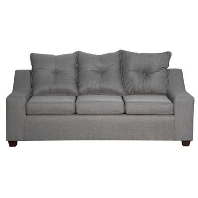 Imagen 1 del producto  Sofa Viena 3 cuerpos   Tela Gris 190 x 80 x90