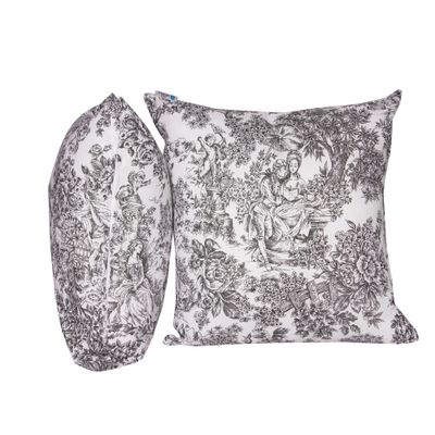 Imagen 2 del producto Set 2 Cojines Lona Española  50x50 Paisaje Negro