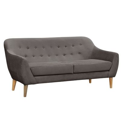 Imagen 2 del producto Sofa Norway Felpa Gris Oscuro 185x87x90