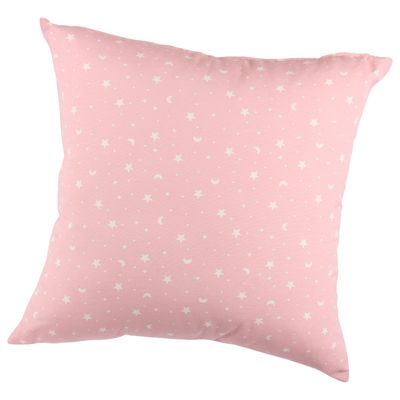 Imagen 2 del producto Set 4 Cojines Lona Estrellita Rosa 50x50 cm