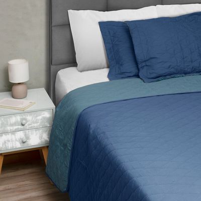 Imagen 2 del producto Quilt Bicolor Masel 1,5 pl 180x 250 azul - Petroleo