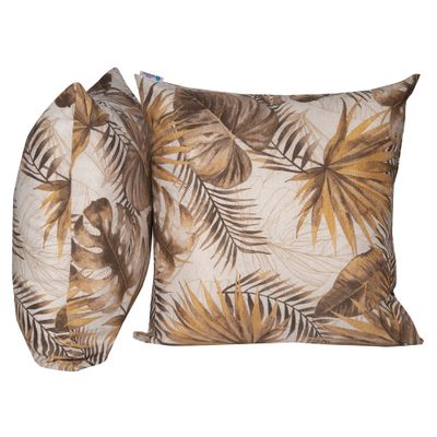 Imagen 2 del producto Set 2 Cojines Lona Española 50x50 Tiko CHOCOLATE