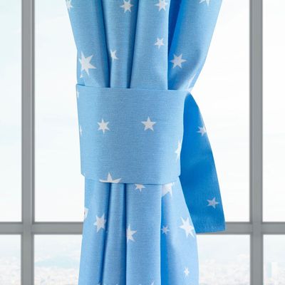 Imagen 2 del producto Cortina  Lona Española Estrellas   Azul cla 