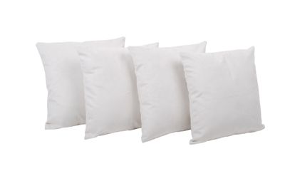 Set 4 Cojines Felpa de 40x40 Ivory