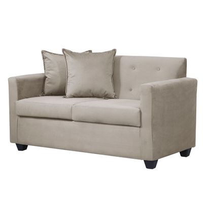 Imagen 2 del producto Sofa 2c Gramado Felpa Beige 130x70x83
