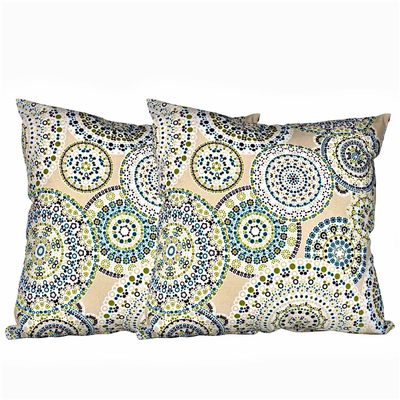 Set 2 cojines Lona Española Cargagena 50x50 VERDE