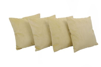 Set 4 Cojines Felpa de 40x40 Beige