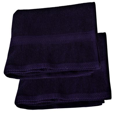 Jgo 2 toallas florentino 100% algodon azul marino