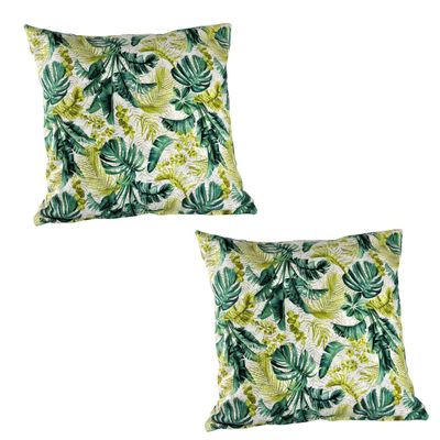 Set 2 Cojines Lona Española Kigston 50X50 cm Ivory