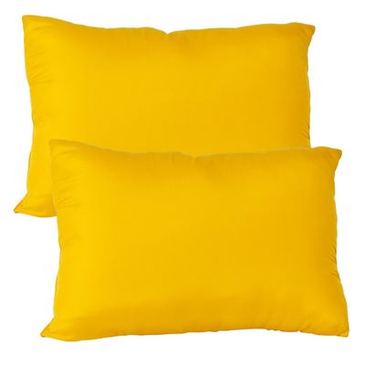 Imagen 2 del producto Set 2 almohadas premium Eco colores 50x70  amarillo