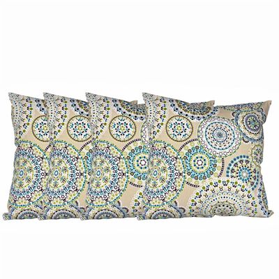 Set 4 cojines Lona Española Cargagena 50x50 VERDE