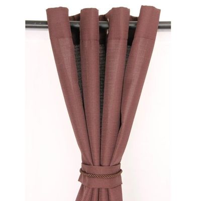 SET Cortina Barbara 8 piezas Chocolate