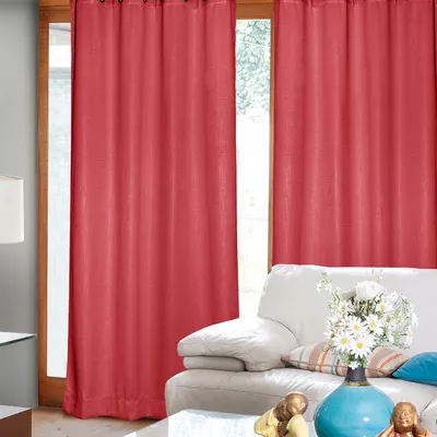 Imagen 1 del producto Set Cortina 2P Embossed Rojo