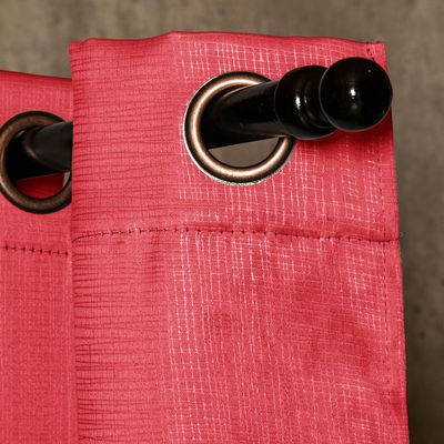 Imagen 2 del producto Set Cortina 2P Embossed Rojo