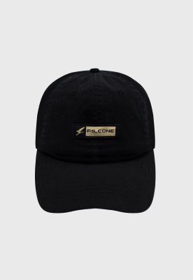 Gorro Rectangular Logo Negro Falcone