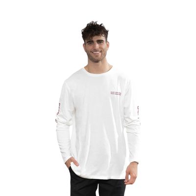 Polera Orgánica Manga Larga Lake Creature Hombre Falcone