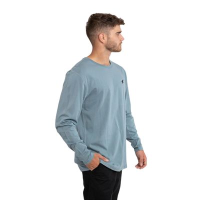 Imagen 2 del producto Polera Orgánica Manga Larga Vertical Logo Hombre Falcone