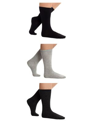 CALCETIN CORTO GRIS BAMBÚ PACK 3