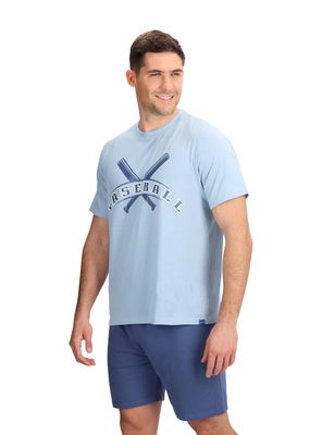 Imagen 2 del producto Pijama Corto Algodón Celeste Mota