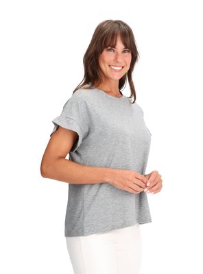 Imagen 2 del producto Polera Diseño Gris Melange Caffarena