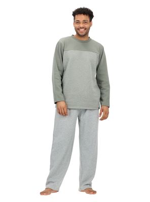 Pijama Largo Afranelado Algodón Mota