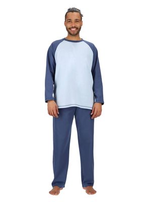 Pijama Largo Azul algodón Mota