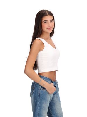 Imagen 2 del producto Crop Top Juvenil Acanalado Caffarena