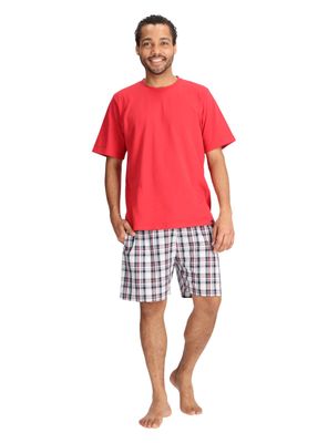 Pijama Corto Algodón Rojo Mota