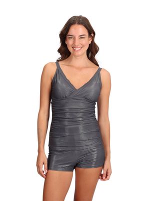 Tankini Pantaleta Reductor Gris Caffarena
