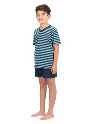 Imagen 2 del producto Pijama Corto Infantil Azul Mota