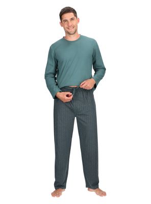 Imagen 2 del producto Pijama Hombre Algodón Verde Mota