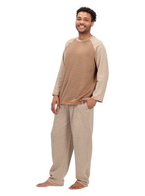 Imagen 2 del producto Pijama Largo Algodón Café Mota 