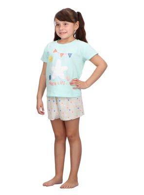 Imagen 2 del producto Pijama Corto Infantil Celeste Caffarena