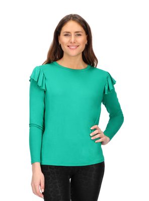 Polera Viscosa Con Flecos Caffarena