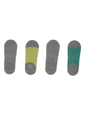 Calcetin Invisible Pack 4 Gris Melange Mota