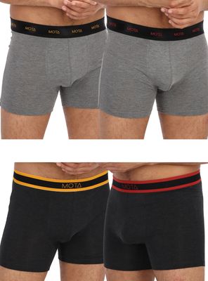 Bóxer Medio Modal Gris Pack 4 Mota