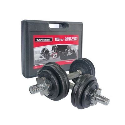 MALETA MANCUERNAS NEGRA 15KG COVERTEC