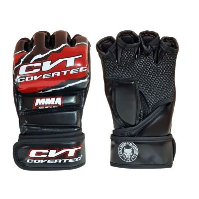GUANTILLA MMA NEGRO ROJA M COVERTEC
