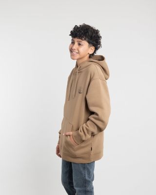 Imagen 1 del producto Poleron tipo canguro sin cierre Invierno Ocre niño POLEMIC