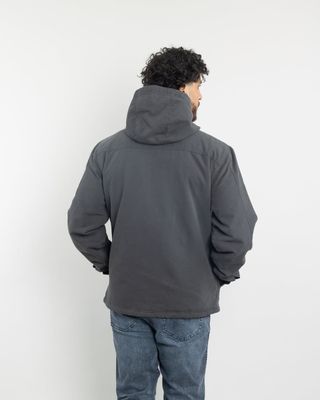 Imagen 2 del producto Chaqueta Canvas Hombre forrada en sherpa Gris Polemic