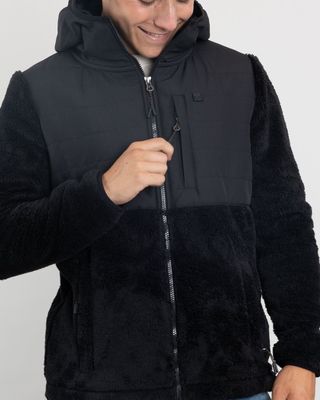 Imagen 2 del producto Poleron niño Polar Shaggy aplicación tela con gorro Polemic