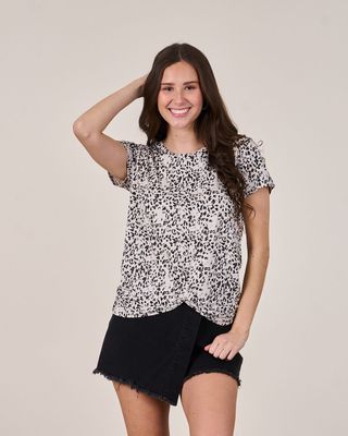 Imagen 2 del producto Polera print con nudo VS1726 - Polemic Girl