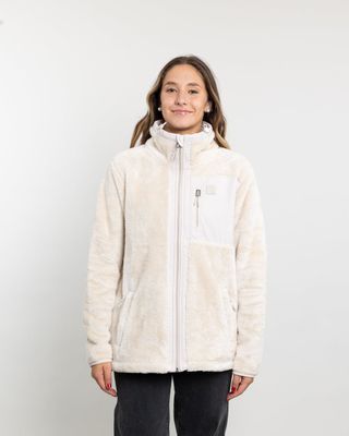 Imagen 2 del producto Poleron mujer Polar shaggy bonded Crudo Crema Polemic