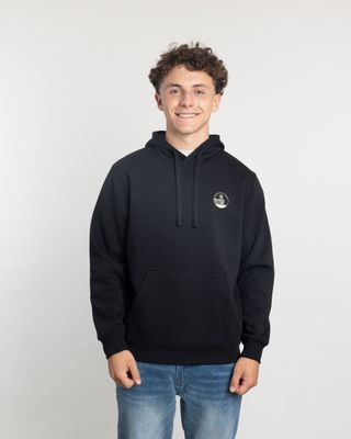 Imagen 2 del producto Poleron tipo canguro sin cierre Invierno Negro niño POLEMIC